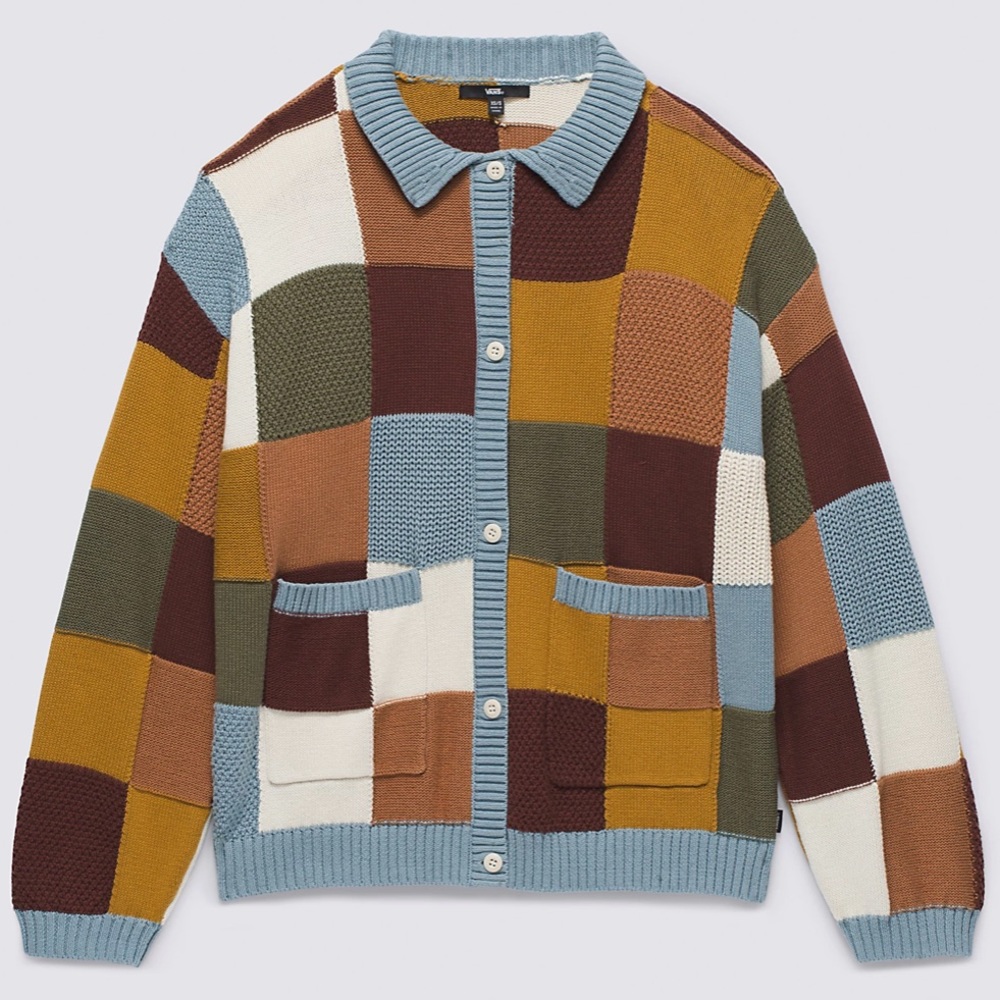 VANS Women’s tile checker cardigan. Fits S/M.